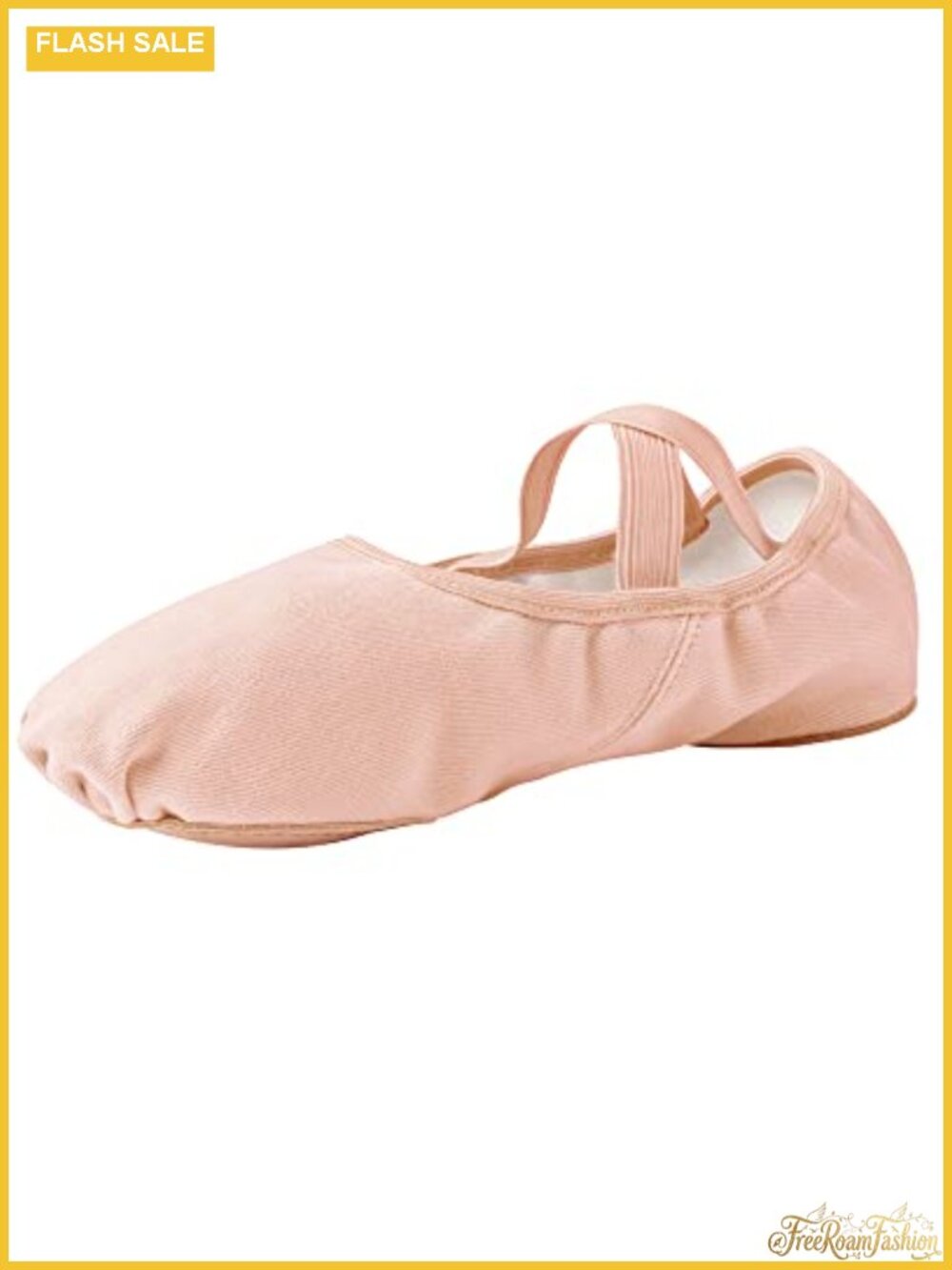 Women's Ballet Shoes Highly Stretch Canvas Split Sole Dance Flats